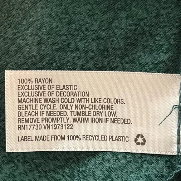 a new day Green Smocked Blouse NWT - Picture 7 of 8